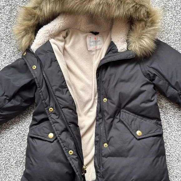 Crewcuts Black Parka girls size XS - Picture 2 of 6